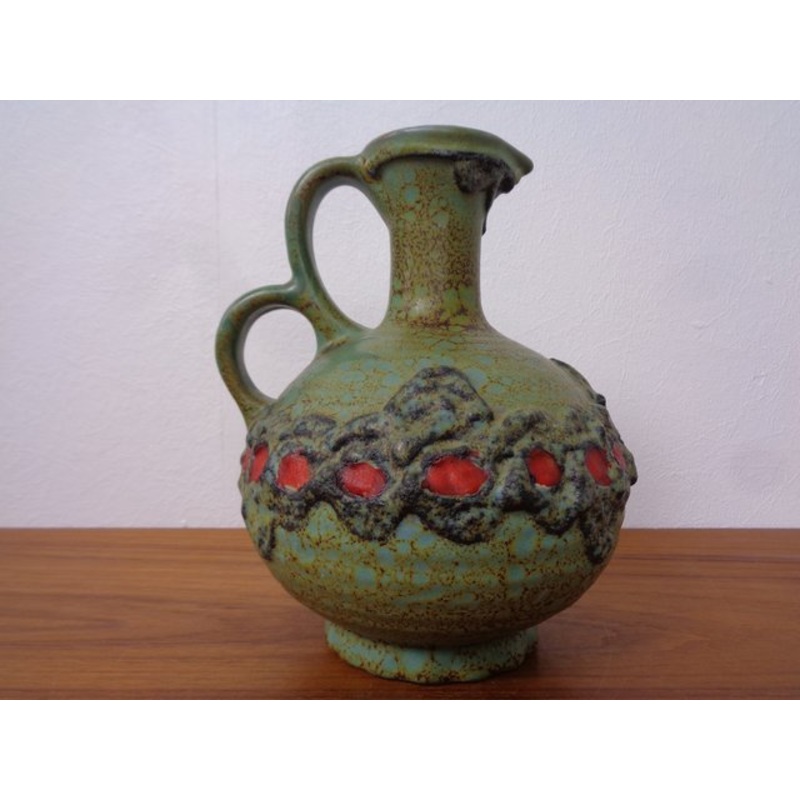 Model 1303 Lava Ceramic Double Handled Vase from Marei, 1970s for sale at Pamono