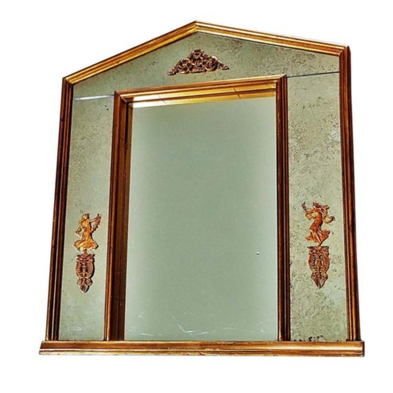 Neoclassical Gilded Empire Mirror for sale at Pamono