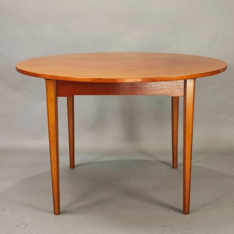 Round Extendable Table, 1960s for sale at Pamono