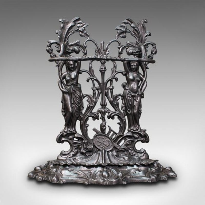 Vintage Art Nouveau Cast Iron Rack for sale at Pamono