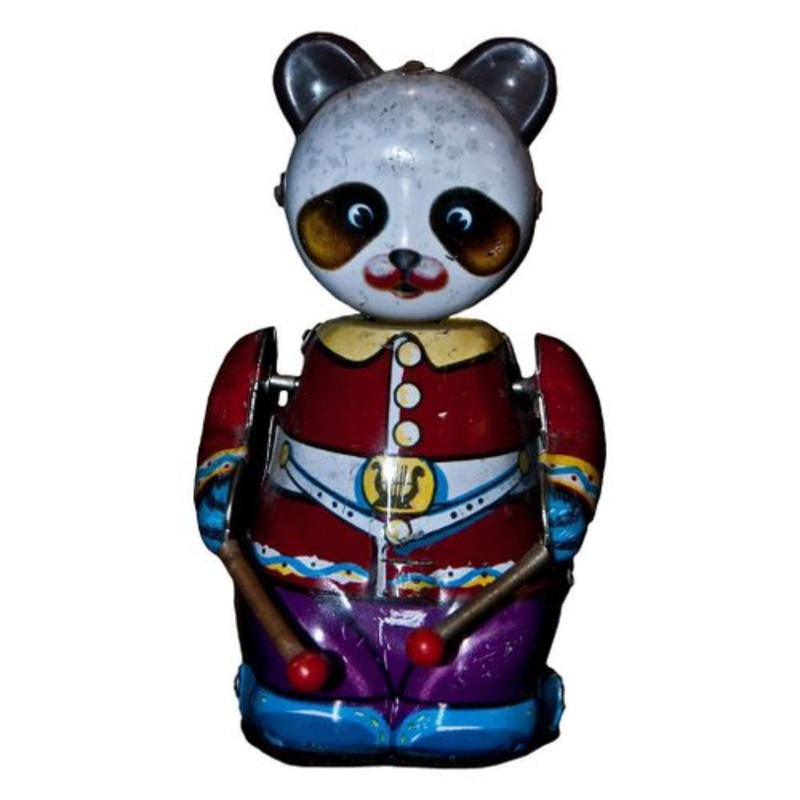 Vintage Chinese Wind up Drummer Panda Toy, 1970s for sale at Pamono
