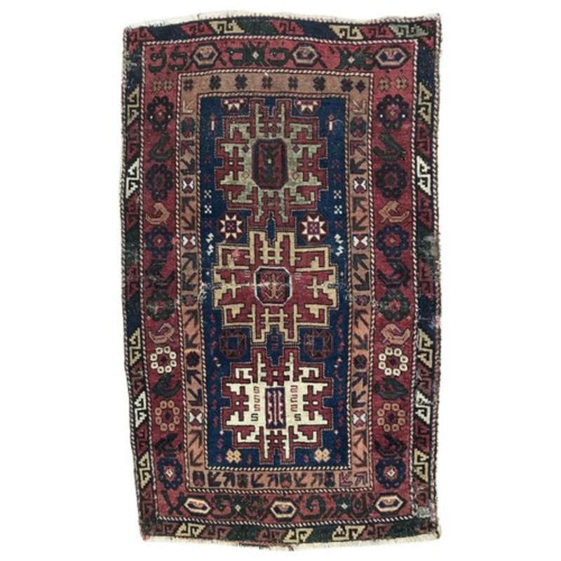 Antique Distressed Shirwan Rug for sale at Pamono