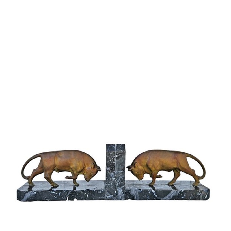 Art Deco Bronze Bookends, Set of 2 for sale at Pamono