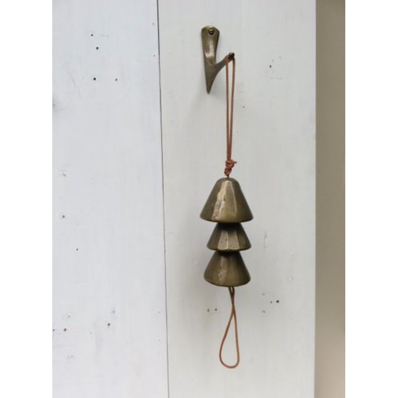 Bronze & Leather Door Bell, 1970s for sale at Pamono