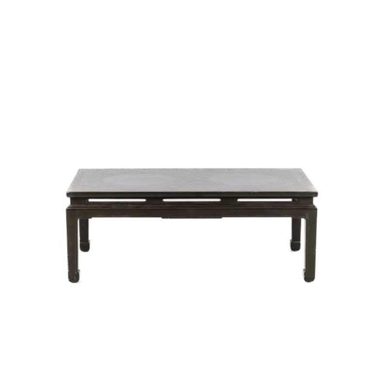 Green Lacquer Coffee Table, 1950s for sale at Pamono