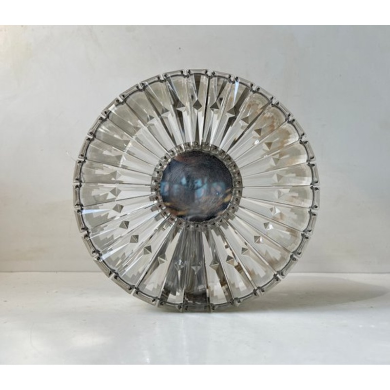 Mid-Century Cut Crystal Wall Sconce by Glashtte Limburg, 1960s for sale at Pamono
