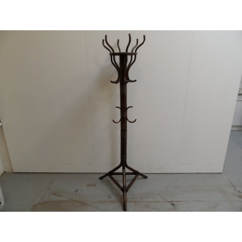 Vintage Bamboo Standing Coat Rack, 1950s for sale at Pamono