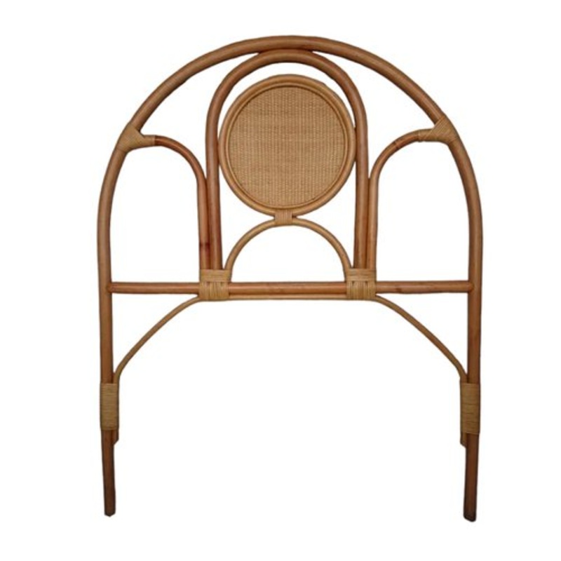 Vintage Spanish Bamboo and Wicker Headboard for sale at Pamono