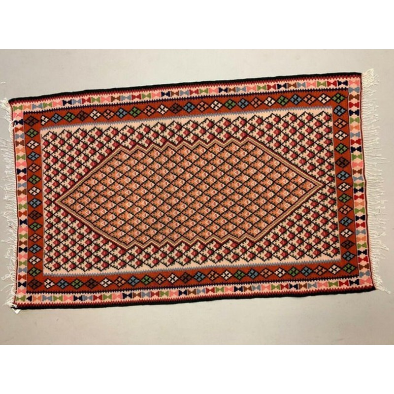 Vintage Traditional Turkish Wool Kilim Rug for sale at Pamono