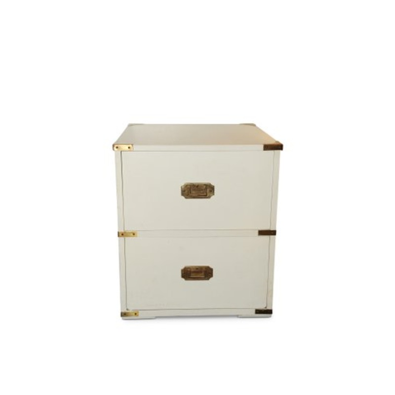 White Brass Military Campaign Chest, 1960s for sale at Pamono
