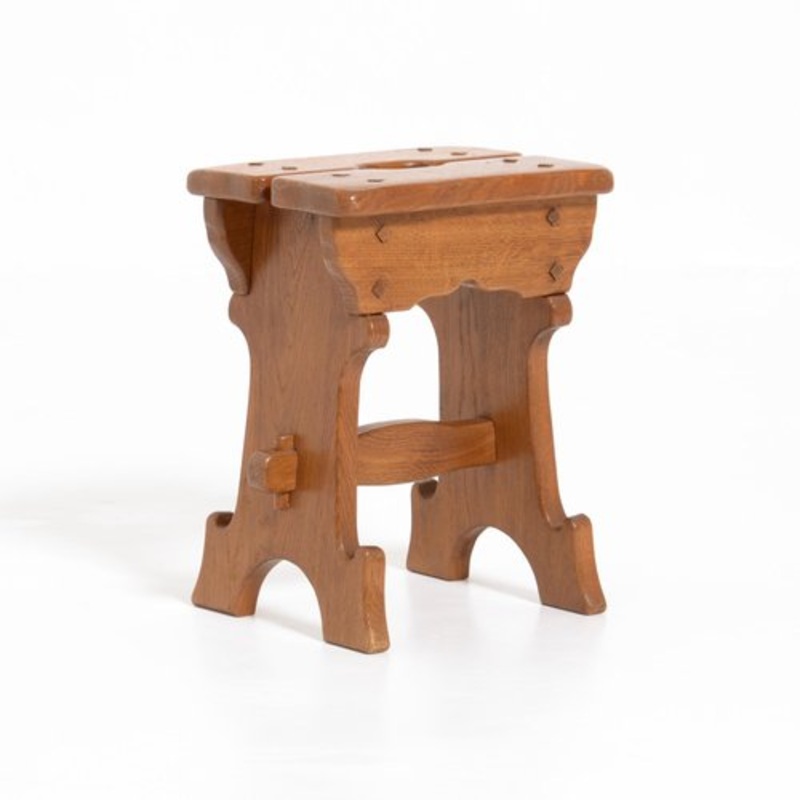 Art Nouveau Wooden Stool, 1920s for sale at Pamono