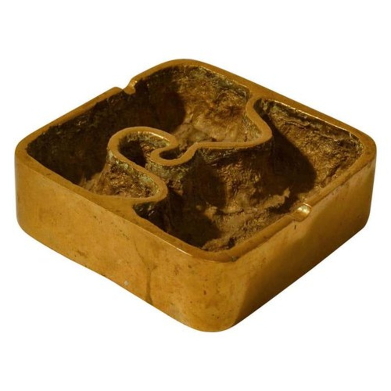 Bronze Sculpture Ashtray or Paperweight, 1970s for sale at Pamono