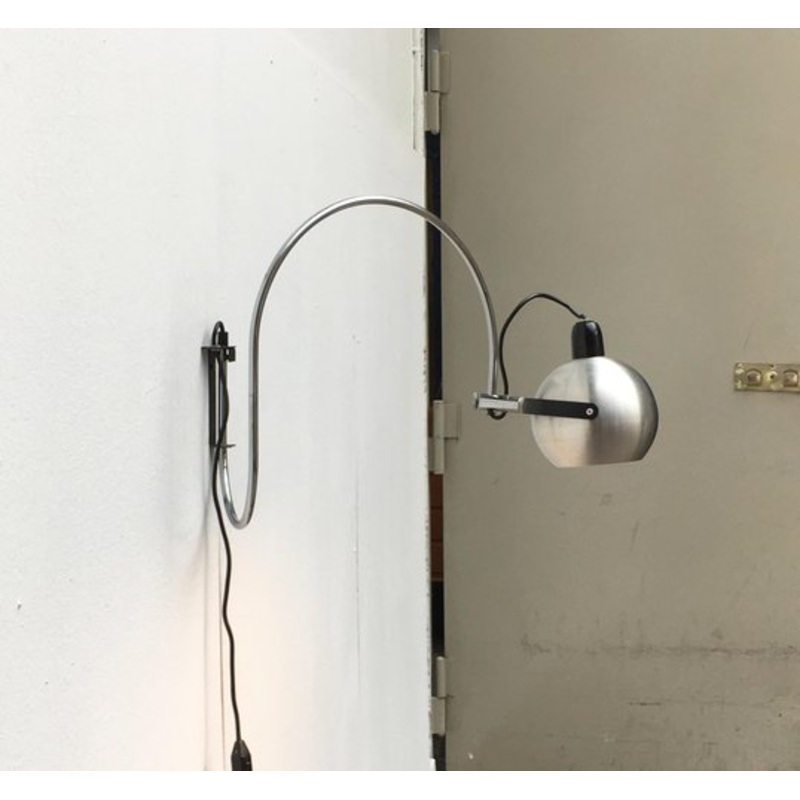 Dutch Mid-Century Space Age Wall Lamp from Anvia for sale at Pamono