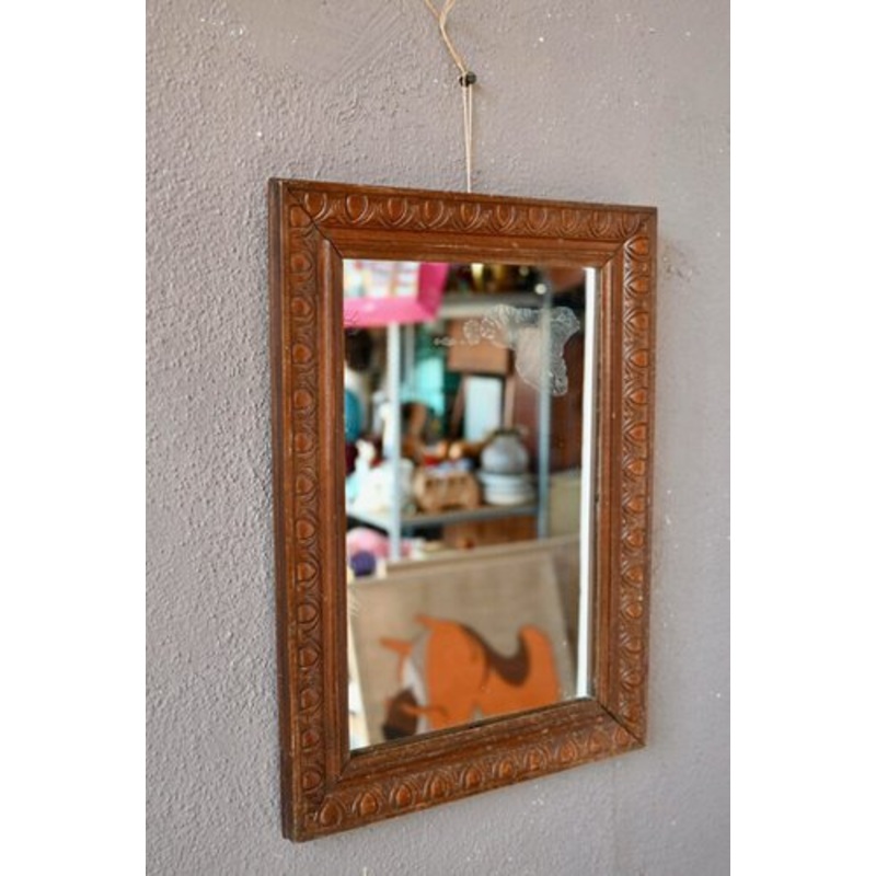 Mirror Sculpted Wooden Frame for sale at Pamono