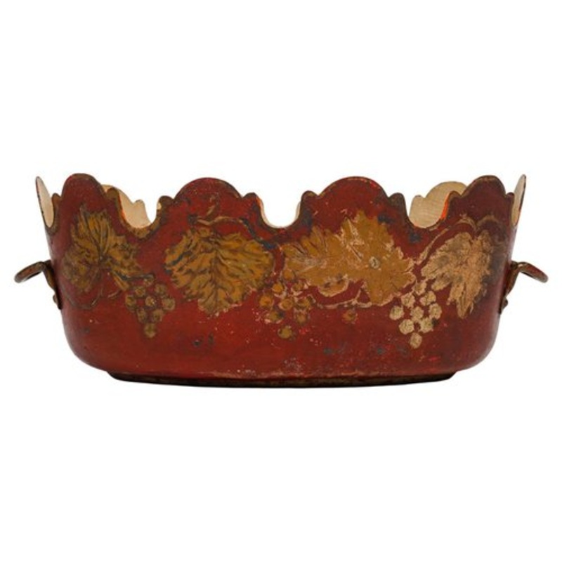 Painted Tin Planter, 1800s for sale at Pamono