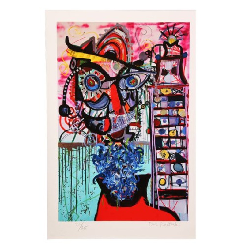 Paul Kostabi, Unable to Fall Into the Dream, 2025, Print for sale at Pamono