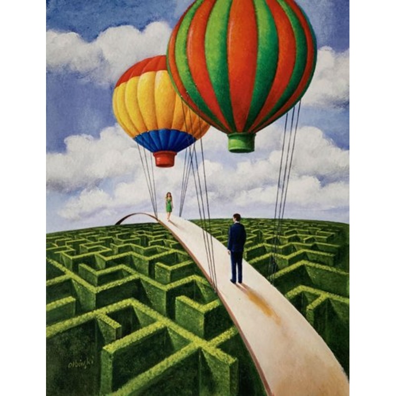 Rafal Olbinski, A Labyrinth, 2020 for sale at Pamono