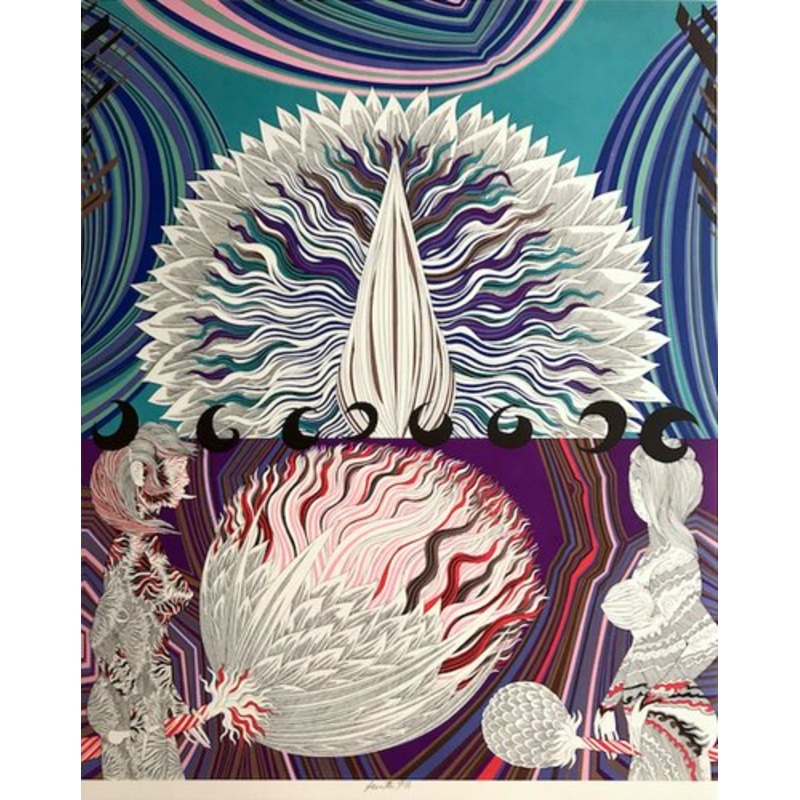 Screen Print by Wolfgang Hutter, 1973 for sale at Pamono