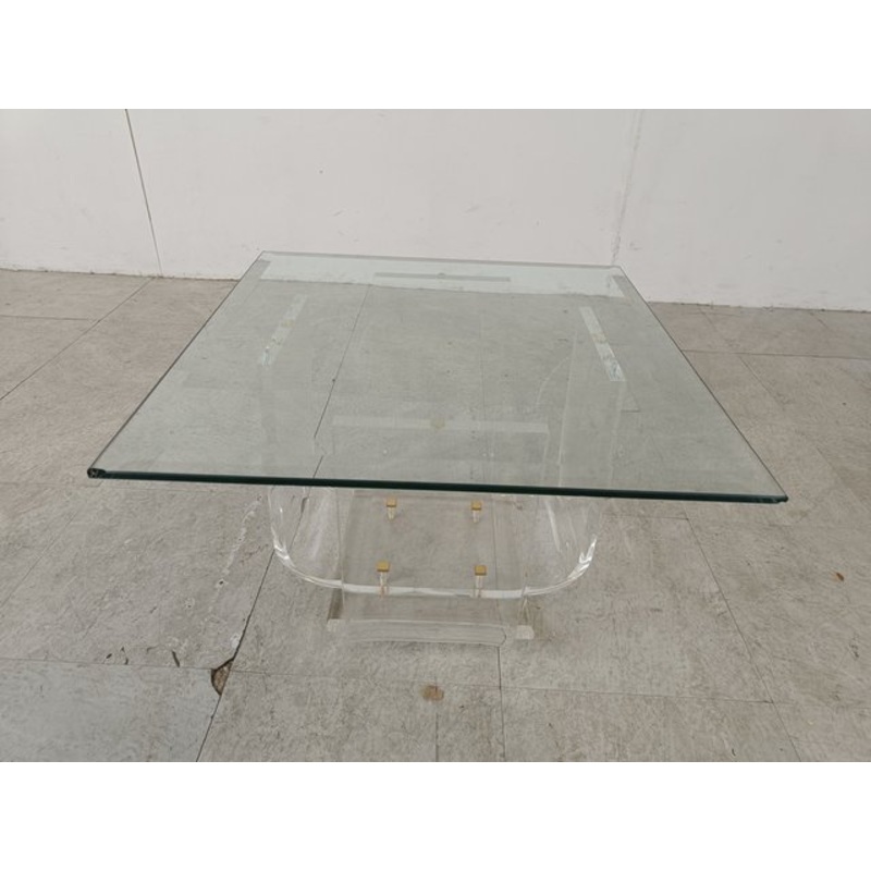 Small Acrylic Coffee Table, 1970s for sale at Pamono