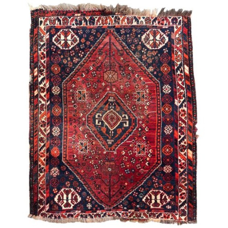 Small Vintage Shiraz Rug for sale at Pamono