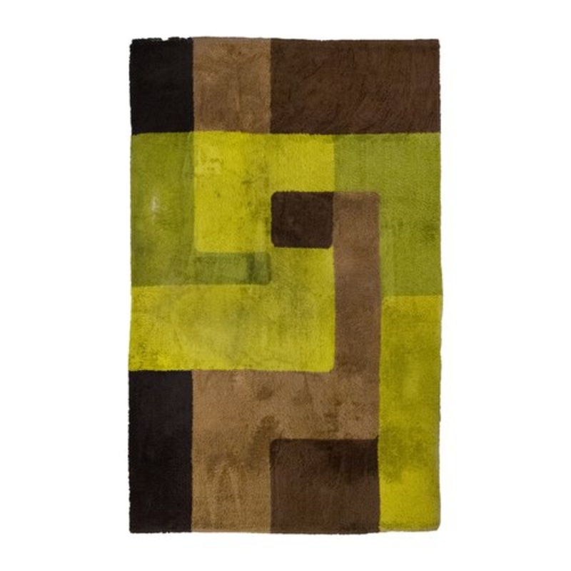 Space Age Green Cubes Rug, 1970s for sale at Pamono