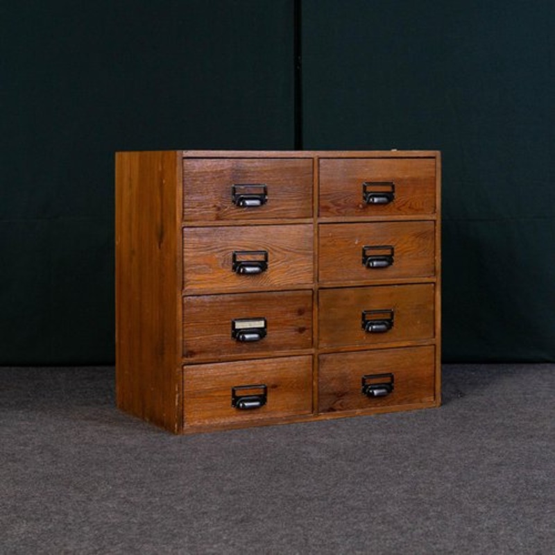 Vintage Wooden Drawer Cabinet for sale at Pamono