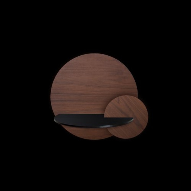 Alba L Round Bedside Table by Daniel Garca Snchez for WOODENDOT for sale at Pamono