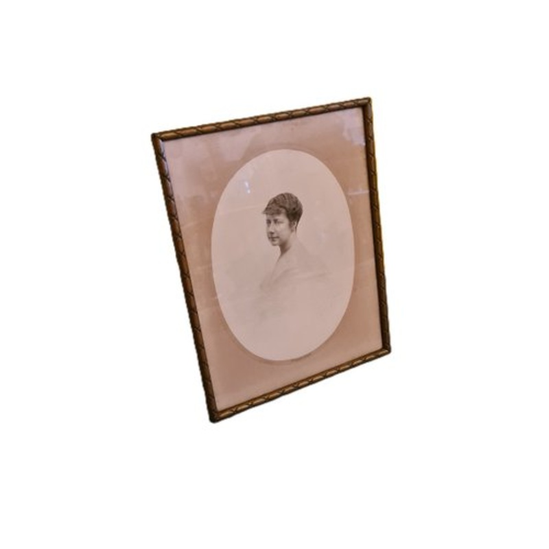 Belgian Photo Frame with Photo, 1900s, 1890s for sale at Pamono