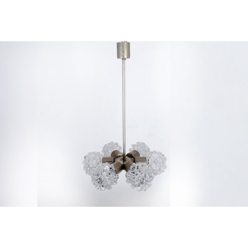 Brutalist Chandelier from Kamenick enov, 1970s for sale at Pamono