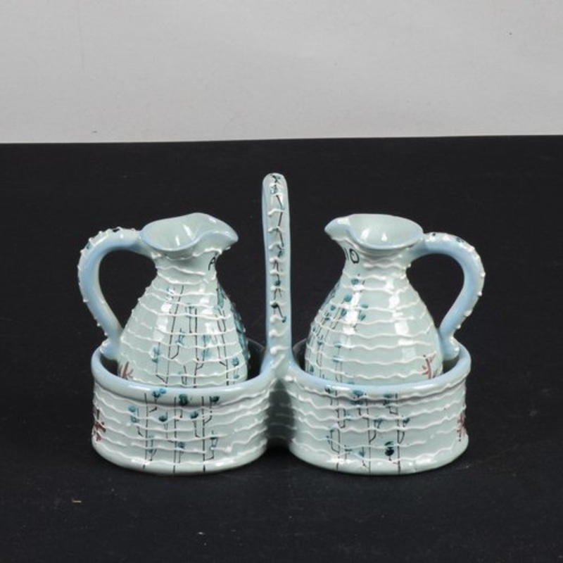 Ceramic Vinegar Oil Set by Capri, Set of 2 for sale at Pamono