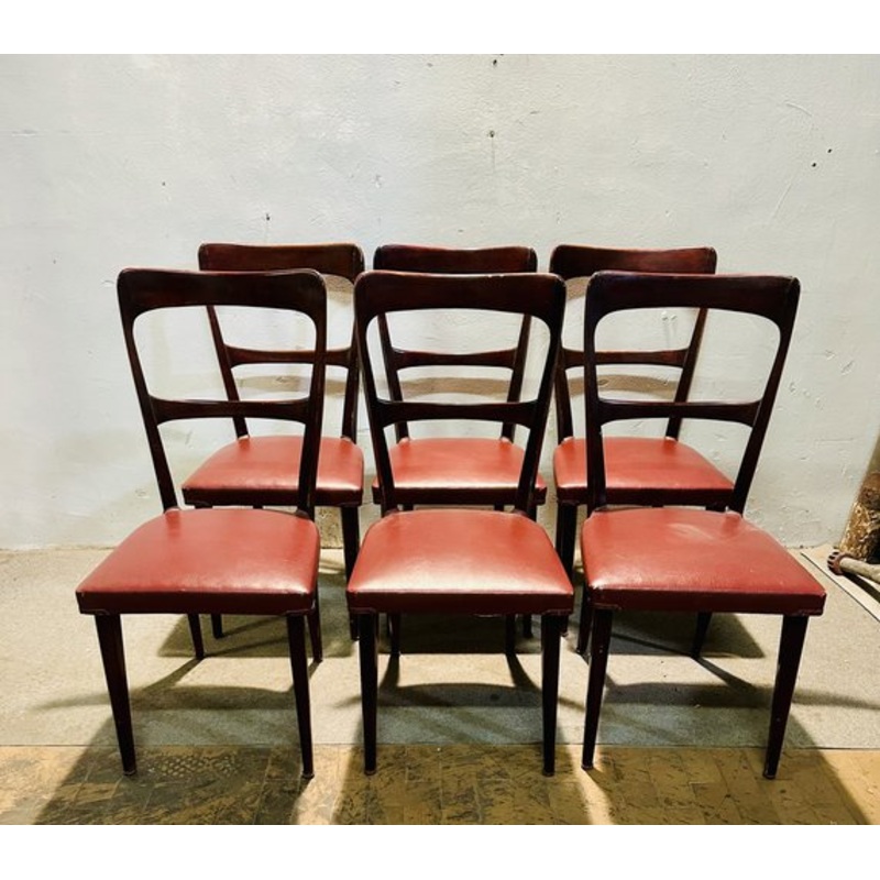 Chairs, 1960s, Set of 6 for sale at Pamono-NUO-1800163
