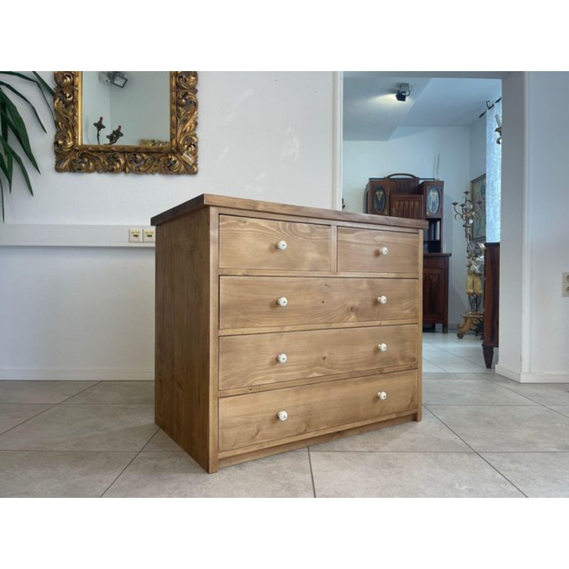 Farmhouse Chest of 5 Drawers for sale at Pamono
