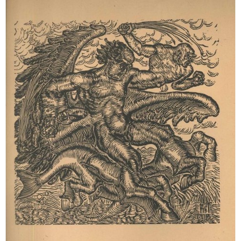 Krieg (War) – Original Woodcut by Hans Trudel – 1915 1915 for sale at Pamono