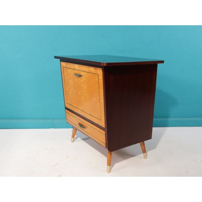 Mid-Century TV Cabinet with Bar, Germany, 1960s for sale at Pamono