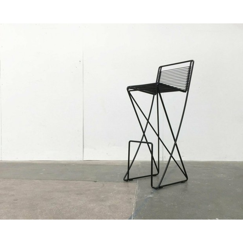 Postmodern German Kreuzschwinger Barstool by Till Behrens for Meyer Stahlmbel, 1980s for sale at Pamono