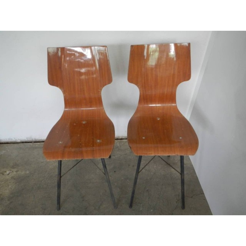 Set of Italian Formica Dining Chairs, 1960s for sale at Pamono