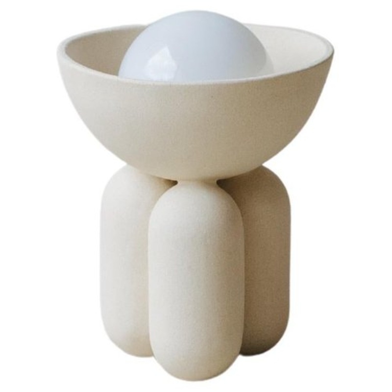 Small Almond Moor Half Sphere Lamp by Lisa Allegra for sale at Pamono
