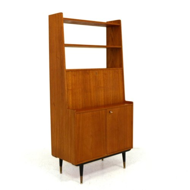 Swedish Teak Secretaire, 1960s for sale at Pamono