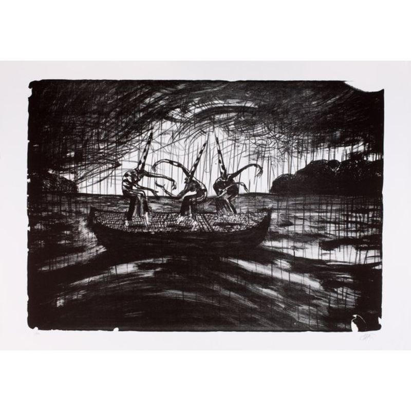 Tiepolo 2 (La Barque) Lithograph by Lorenzo Mattotti, 2016 for sale at Pamono