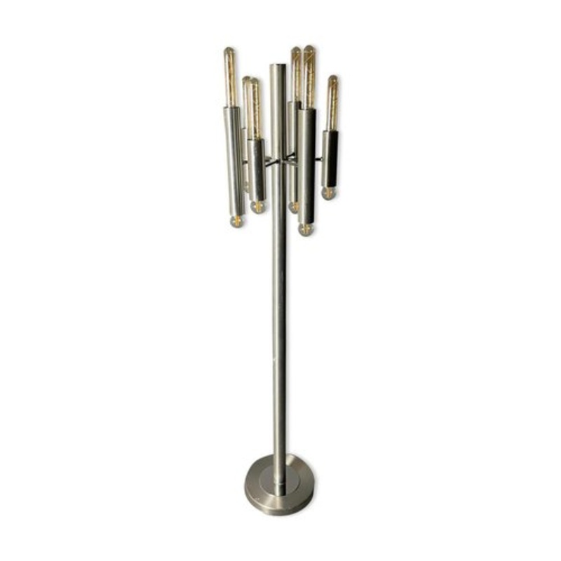 Tubular Modernist Floor Lamp for sale at Pamono