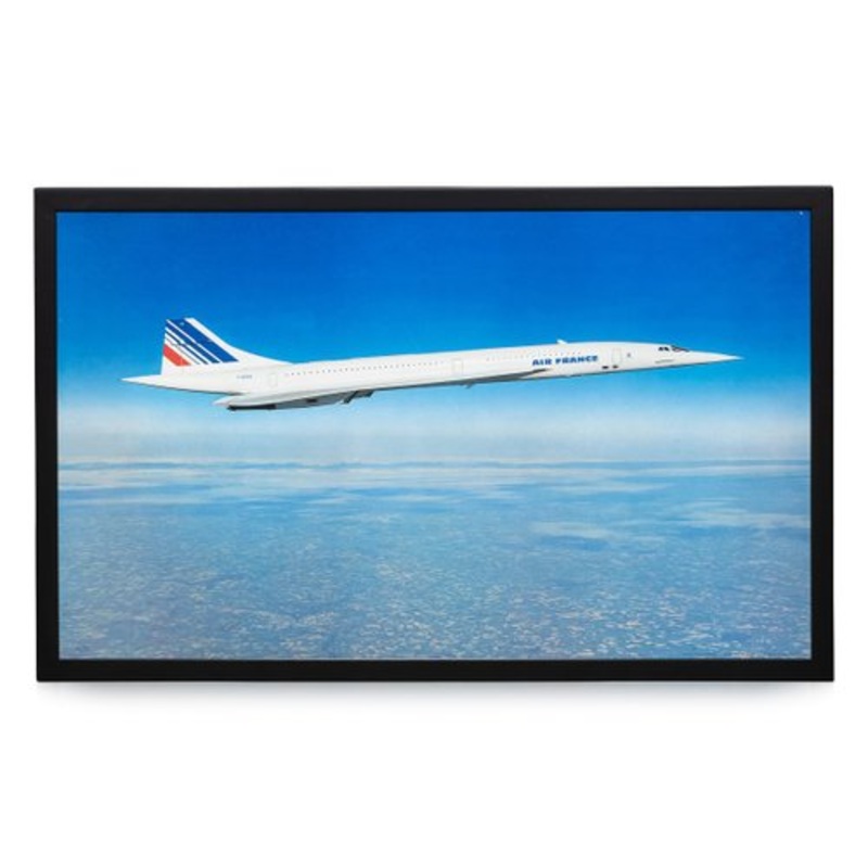 Vintage 20th Century Framed Poster of an Air France Concorde, 1980 for sale at Pamono