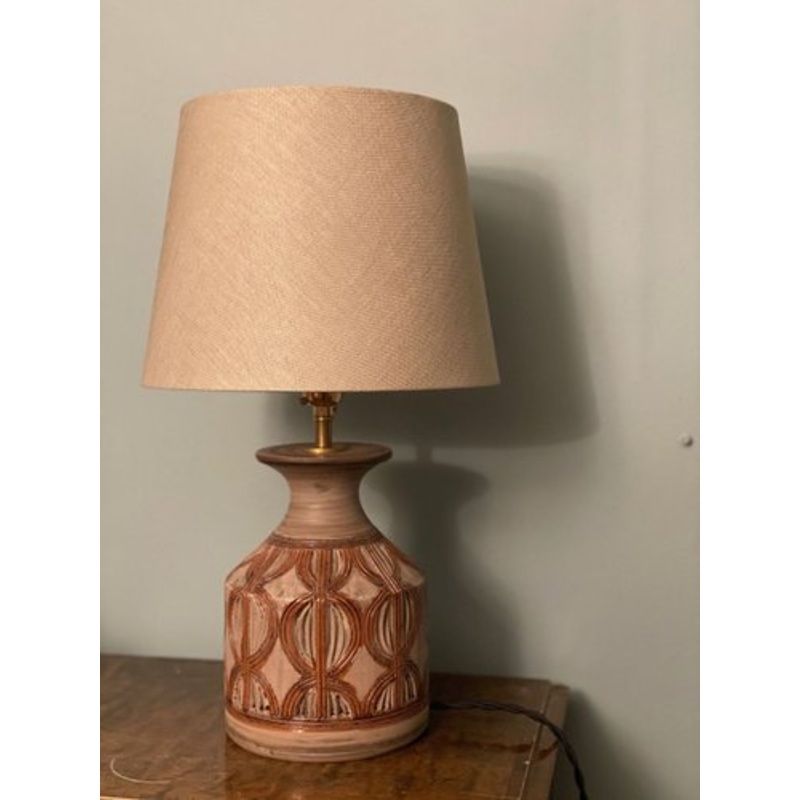 Vintage Brown Stoneware Table Lamp from Bitossi, 1960s for sale at Pamono