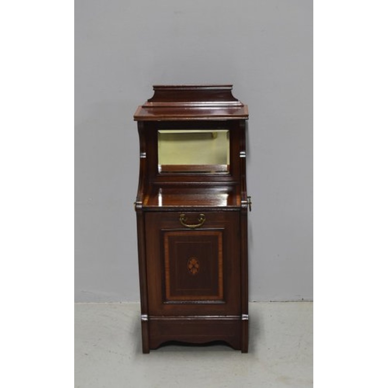 Vintage English Mahogany and Rosewood Coal Cabinet, 1920s for sale at Pamono
