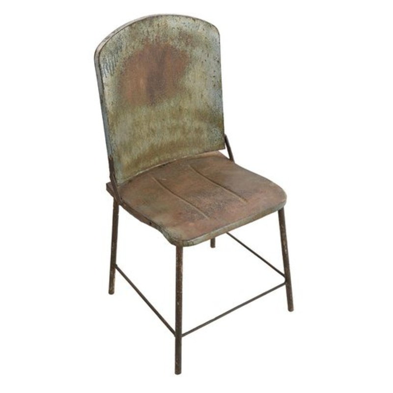 Vintage Industrial Chair in Metal for sale at Pamono