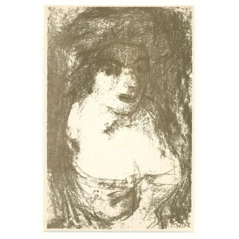 Aligi Sassu, Portrait, Original Lithograph, 1946 for sale at Pamono