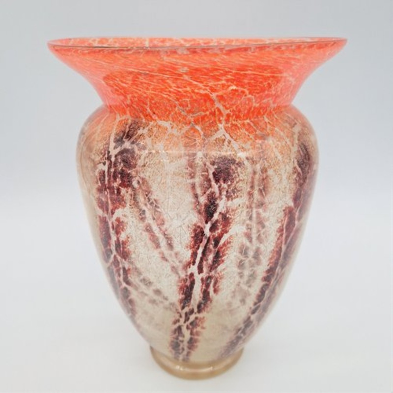 Art Deco Ikora Glass Vase by Karl Wiedmann for WMF, 1930s for sale at Pamono