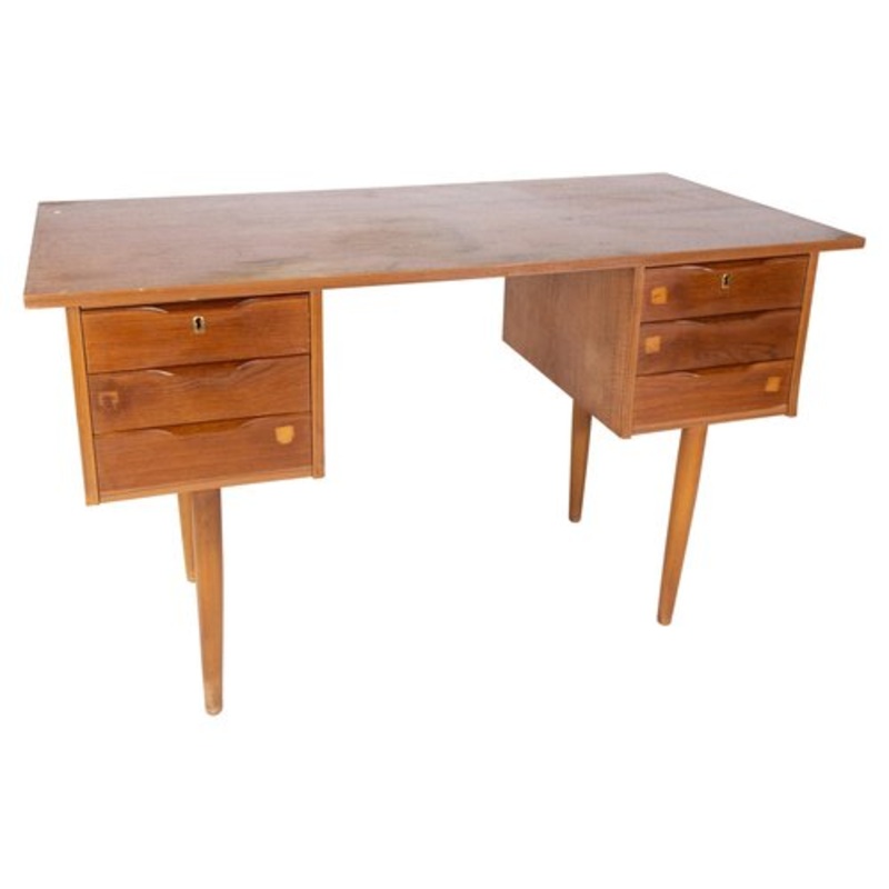 Danish Desk in Teak, 1960s for sale at Pamono