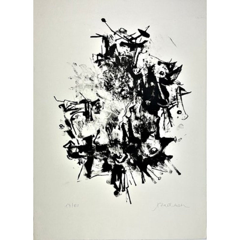 Hans Platschek, Lithograph, Hand-Signed for sale at Pamono