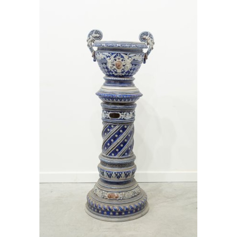 Italian Pot and Column Stand, 1890s for sale at Pamono