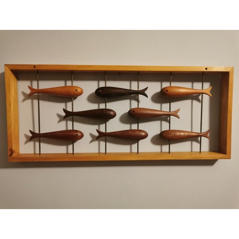 Mid-Century German School of Fish Wall Decoration, 1950s for sale at Pamono